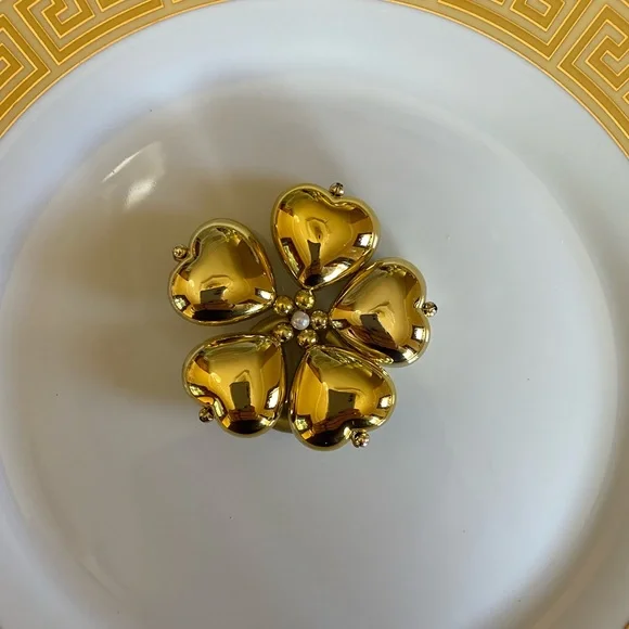 ❤️ Set of 6 unique handmade heart shaped beaded napkin holders napkin rings - Picture 4 of 8